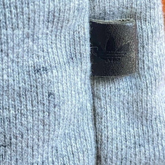 Adidas Premium Essentials Crew Pullover Sweater Light Gray Zip Up Pockets - Picture 9 of 15